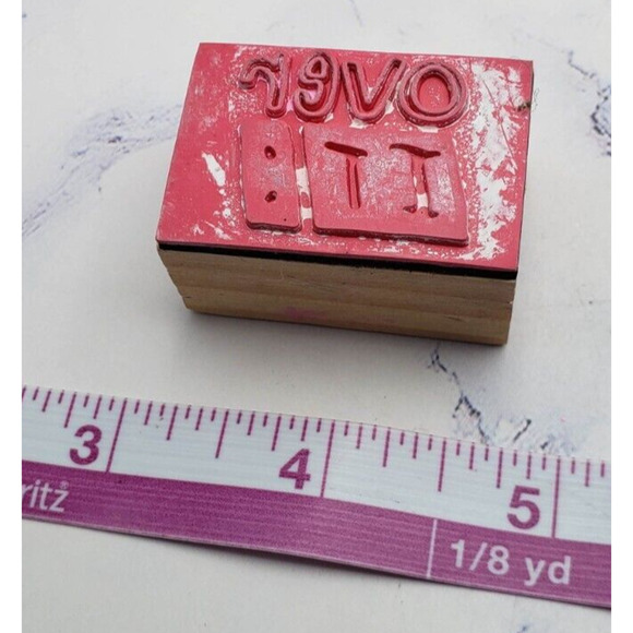 Over It Sayings Small Wood Mounted Rubber Stamp - Picture 6 of 7